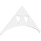 Ekena Millwork Pitch Winston Architectural Grade PVC Gable Pediment, 60"W x 27 1/2"H x 1"P (11/12) GPP060X028X100WIN - alternate 1